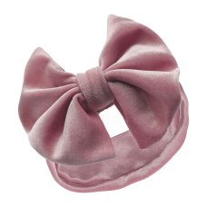 HB114-RO: Rose Gold Velour Headband w/Bow